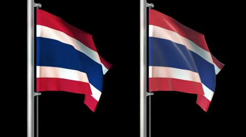 World flags loop pack 6 in 1 with alpha screen and 7sec loop Stock Footage 36252324