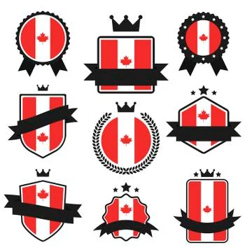 World Flags Series. Vector Flag of Canada. Stock Illustration