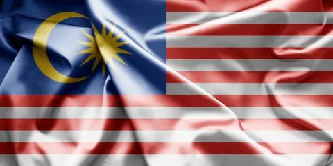 World flags waving in the wind. visualization includes fabric texture and unu Stock Illustration