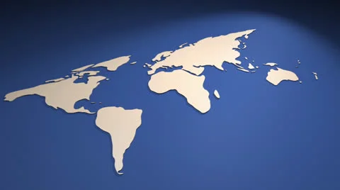 World flat map Stock Footage 25592469