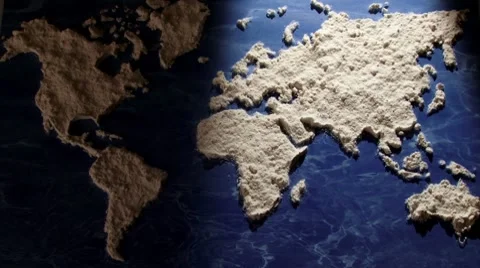 World of Flour - hard moving light Stock Footage 8827793