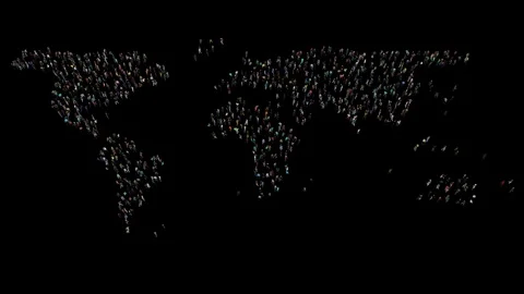 WORLD FULL OF PEOPLE CROWD 库存影片 109171904