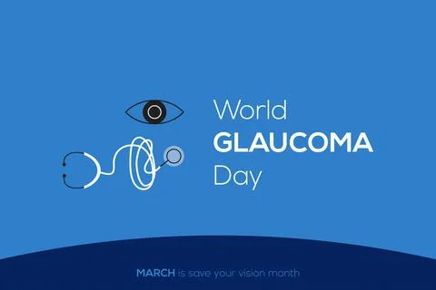 World Glaucoma day vector design. International Glaucoma week Illustrazione stock