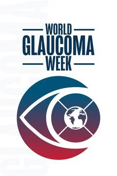 World Glaucoma Week. Holiday concept. Template for background, banner, card Stock Illustration