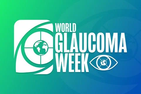 World Glaucoma Week. Holiday concept. Template for background, banner, card Stock Illustration
