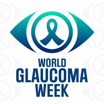 World Glaucoma Week. Vector illustration. Holiday poster. Illustrazione stock