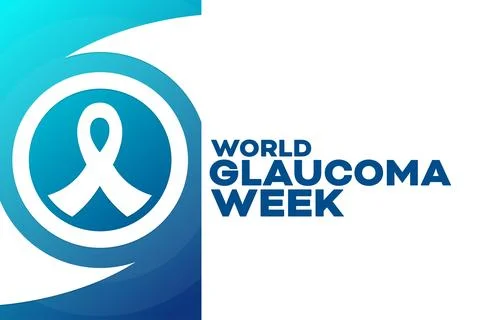 World Glaucoma Week. Vector illustration. Holiday poster. Stock Illustration