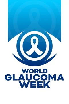 World Glaucoma Week. Vector illustration. Holiday poster. Stock Illustration