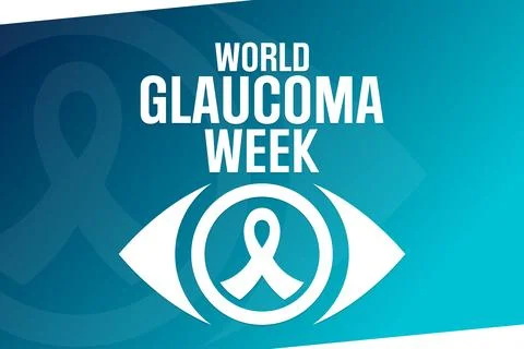 World Glaucoma Week. Vector illustration. Holiday poster. Illustrazione stock