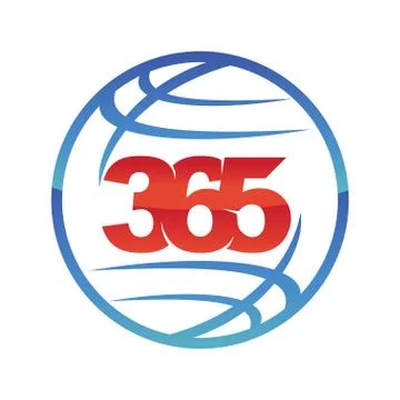 World global 365 infinity logo icon design illustration vector Stockillustratie