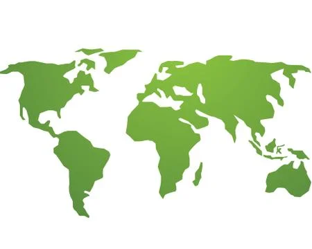 World global green vector logo Stock Illustration