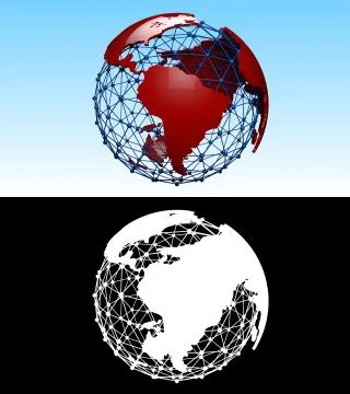 World Globe 3d Render Stock Illustration