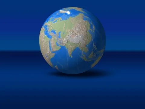 World globe asia Stock Illustration
