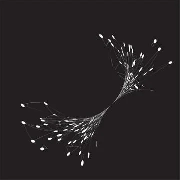 World globe on a black background, vector illustration Stock Illustration