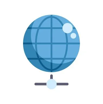 World globe connecting network for global communication Stock Illustration