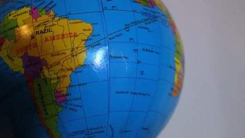 World Globe - Earth Spin Stock Footage 109253044