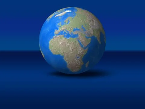 World globe europe 库存插图