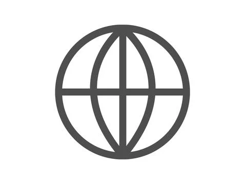 World globe icon isolated Stock Illustration