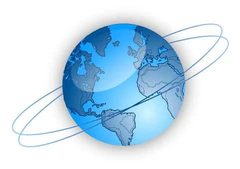 World globe Illustrazione stock