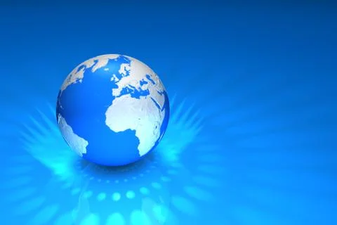 World globe Stock Illustration