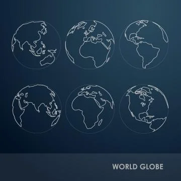 World Globe Illustrazione stock