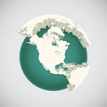 World globe illustration Stock Illustration
