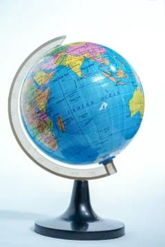 World globe isolated Stock Photos