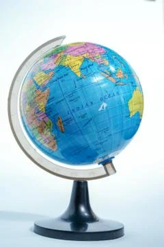 World globe isolated Stock Photos
