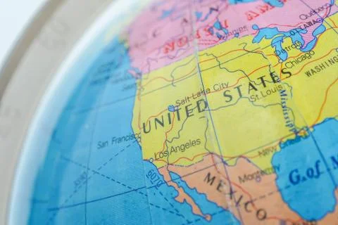 World globe isolated Stock Photos