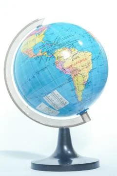 World globe isolated Stock Photos