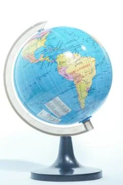World globe isolated Stock Photos