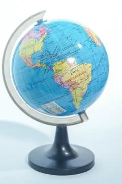 World globe isolated Stock Photos