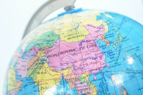 World globe isolated Stock Photos
