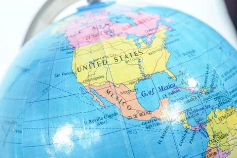 World globe isolated Stock Photos