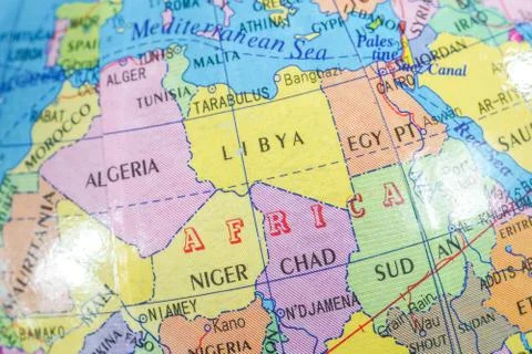 World globe isolated Stock Photos