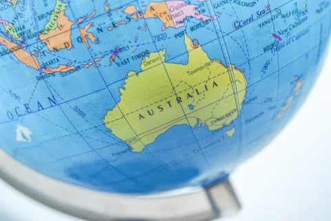 World globe isolated Stock Photos