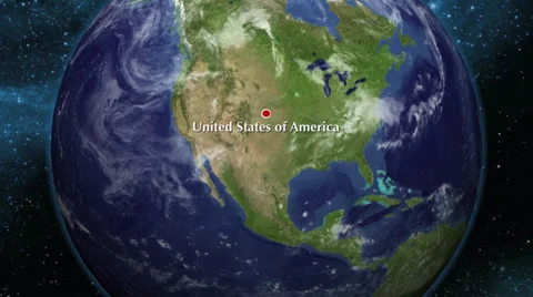 World Globe Map HD Video Animated 3-D High Definition Stock Footage 32500160