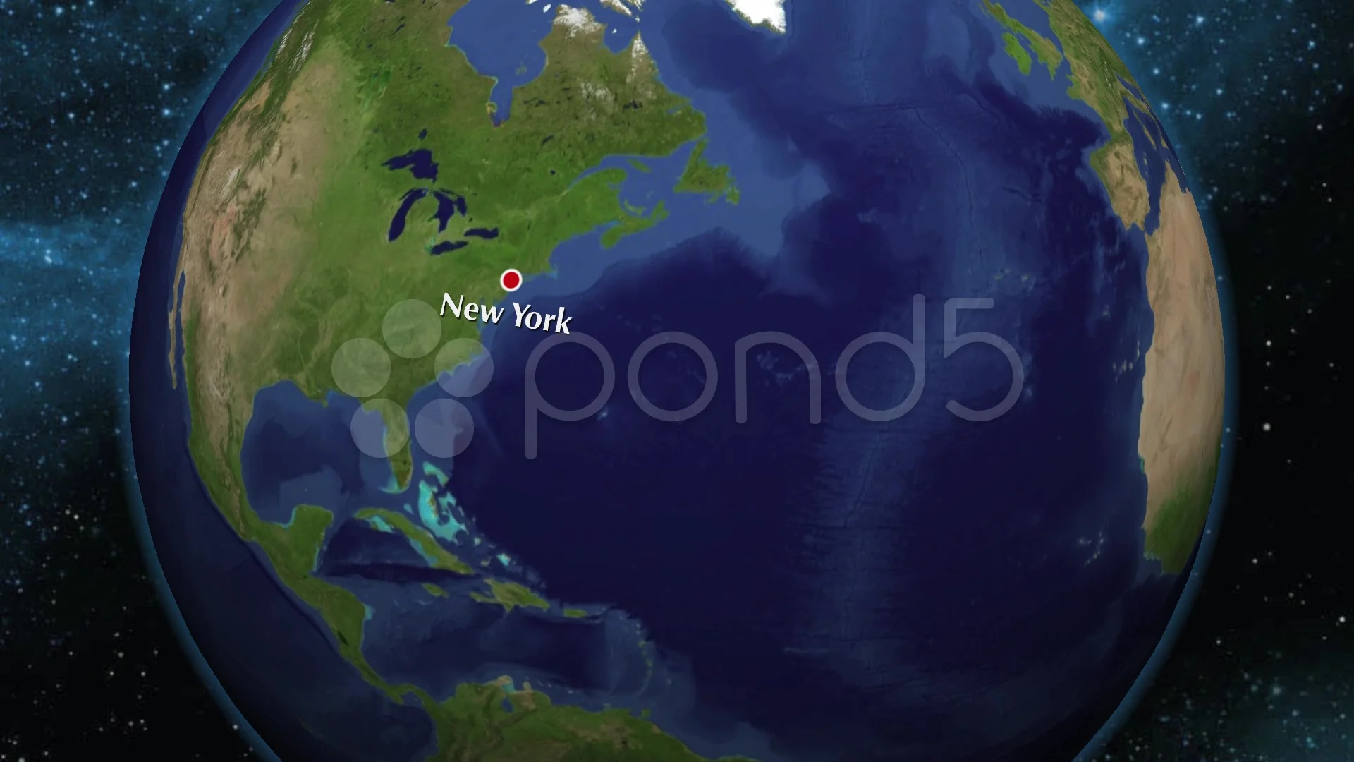 World Globe Map New York Footage 032499728 Prevstill 