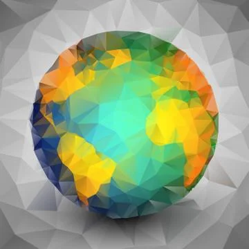 World globe triangle design vector illustration Illustrazione stock