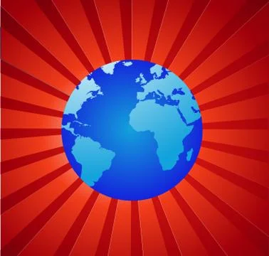 World globe vector Illustrazione stock