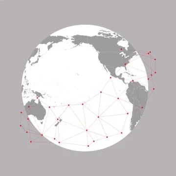 World globe Vector Illustration, background for communication Stock Illustration