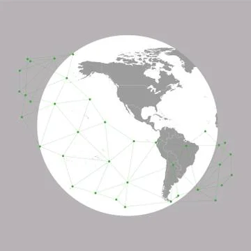 World globe Vector Illustration, background for communication Stock Illustration