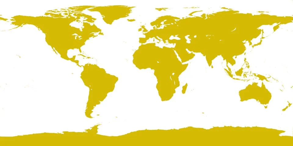 World gold map Stock Illustration