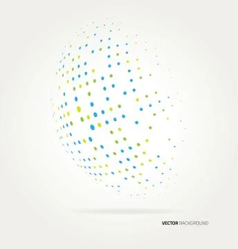 World halftone on white background Stock Illustration