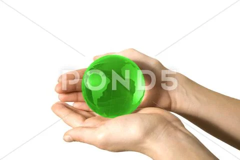 World in the hand Stock Photos