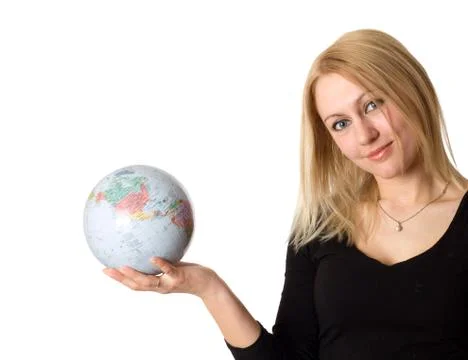 World in the hand Stock Photos