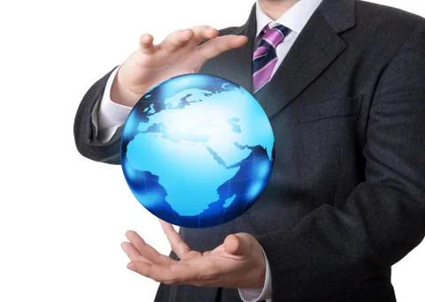 The world in the hands Stock Illustration