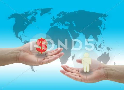 World head hunter Stock Illustration
