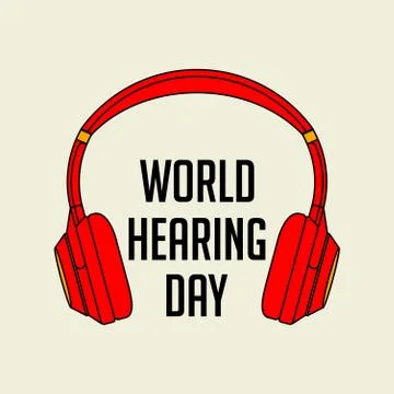 World Hearing Day Stock Illustration