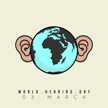 World Hearing Day Stock Illustration